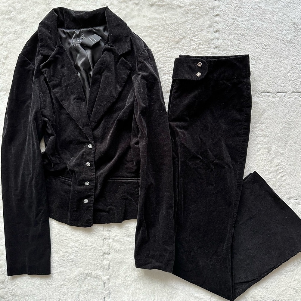 Rampage Clothing Company black corduroy jacket + pants set, size 5